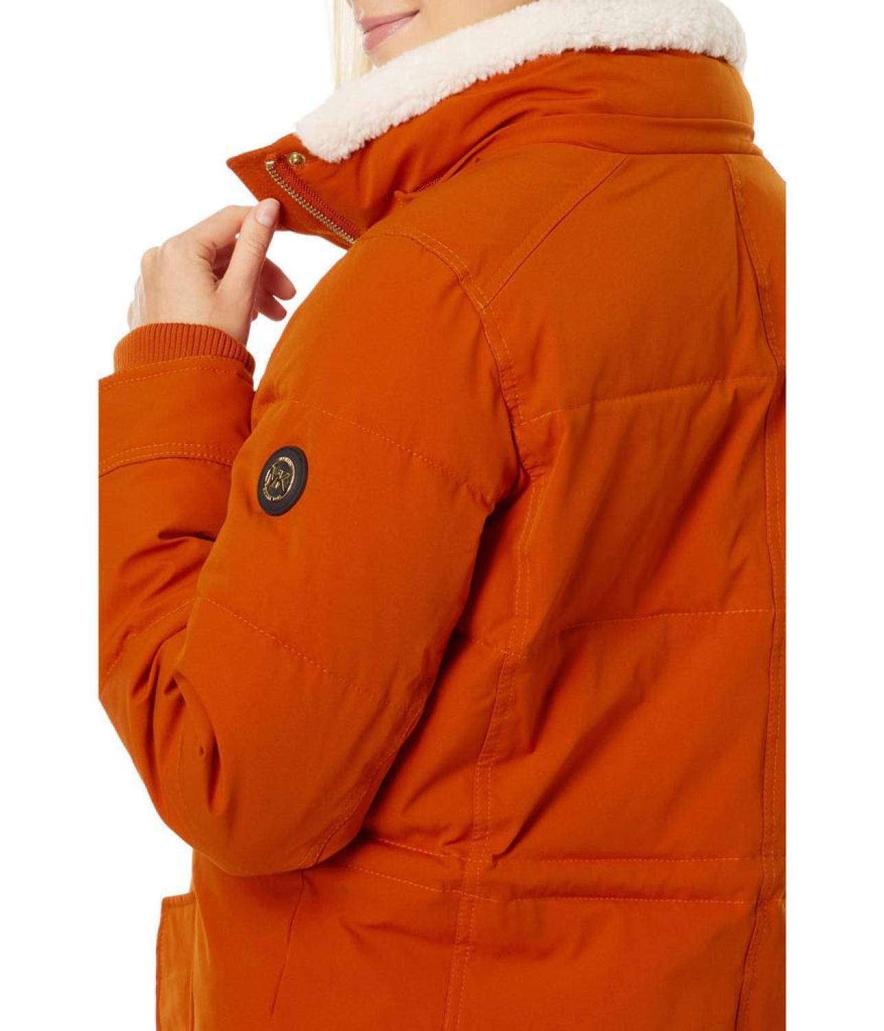 Snap Front Hooded Puffer M425901Q63