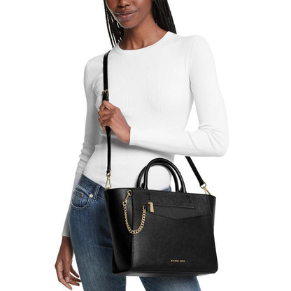 Kaylee Medium Leather 2 in 1 Satchel