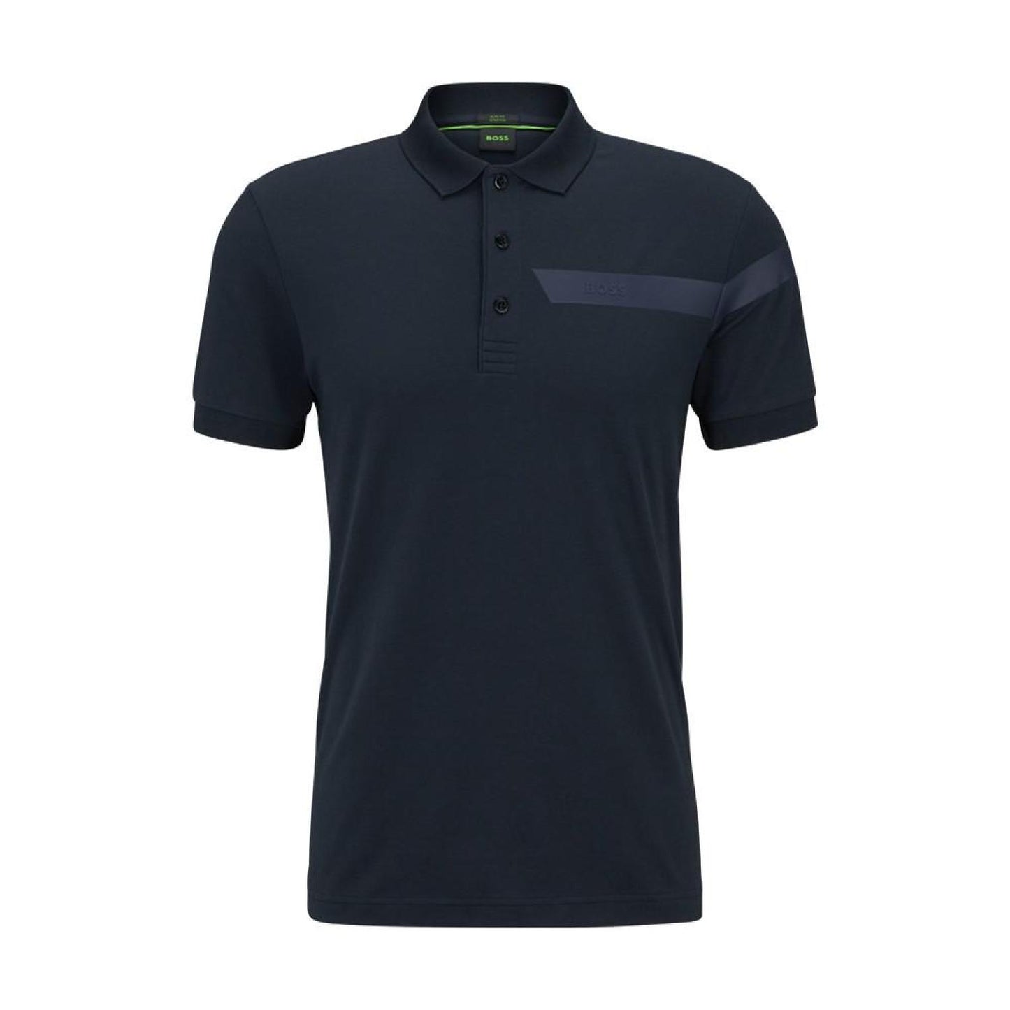 Men's Stripe and Logo Slim-Fit Polo Shirt