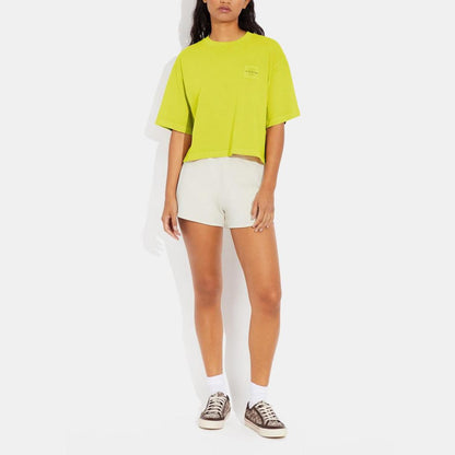 Coach Outlet Garment Dye Cropped T Shirt