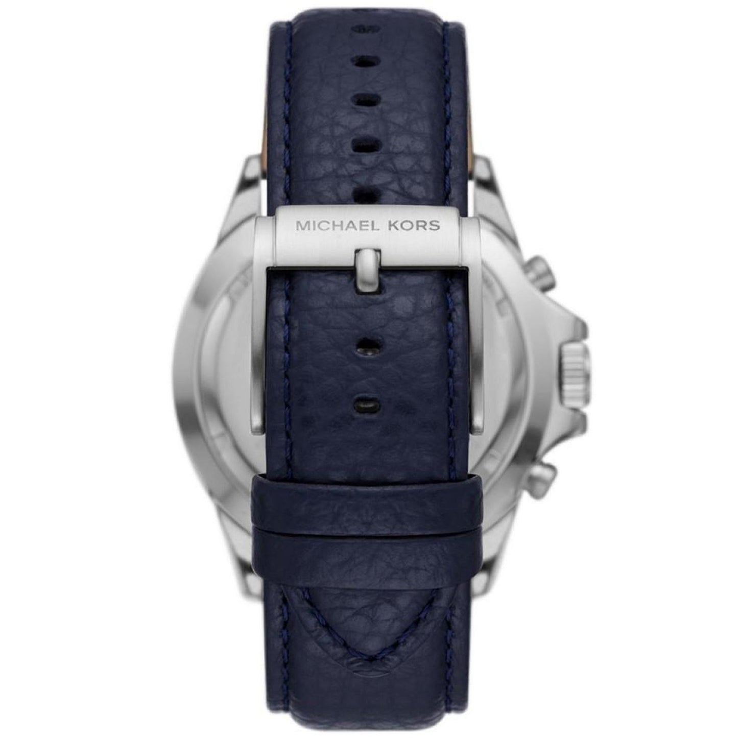 Men's Everest Quartz Chronograph Navy Leather Watch 45mm