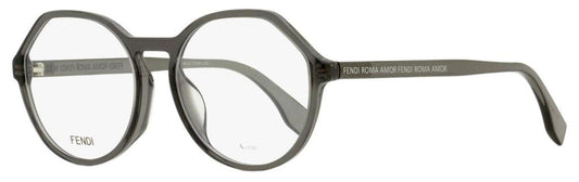 Fendi Women's Roma Amor Eyeglasses FF0398F KB7 Transparent Gray 53mm