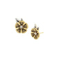 Organic Tea Rose Stud Earrings