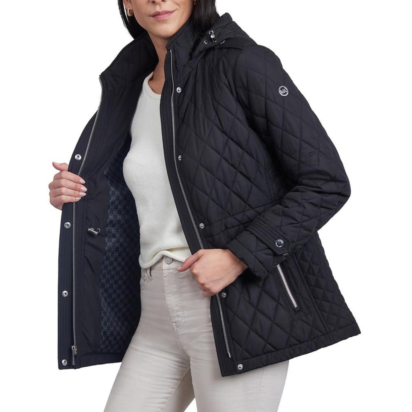 Women's Quilted Hooded Anorak Coat