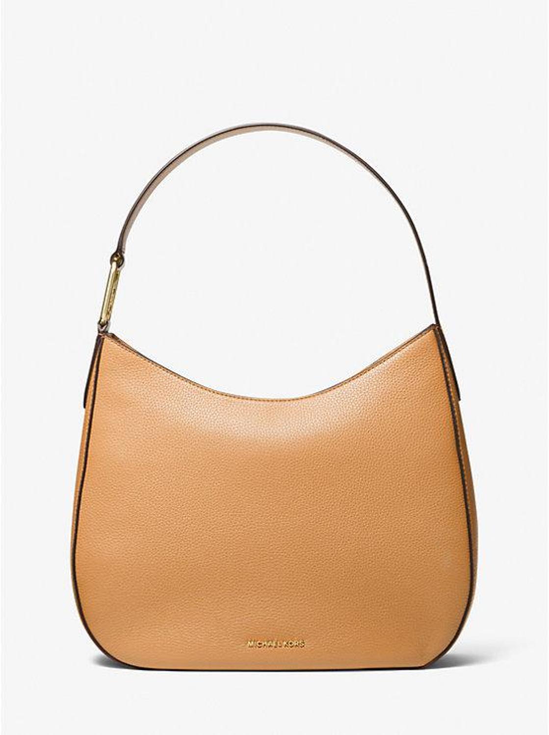 Kensington Large Pebbled Leather Hobo Shoulder Bag