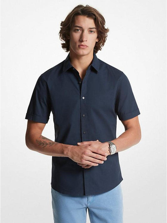 Slim-Fit Stretch Cotton Shirt