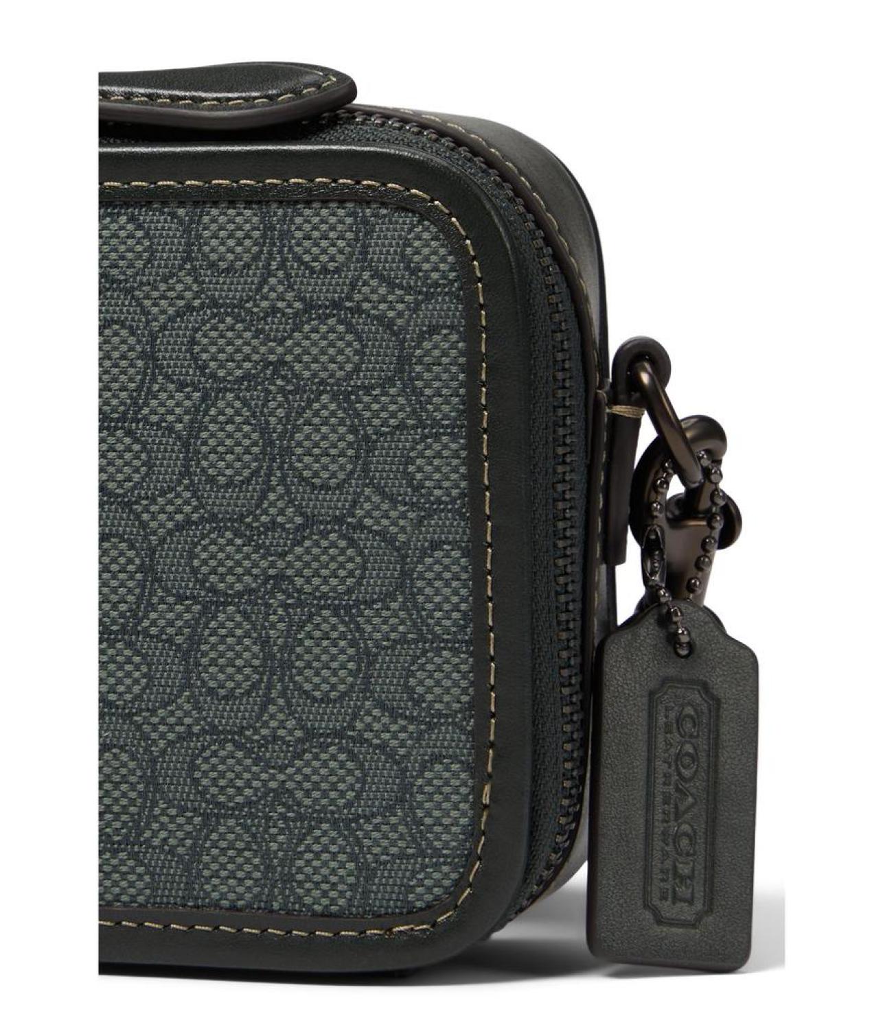 Charter Slim Crossbody in Micro Signature Jacquard