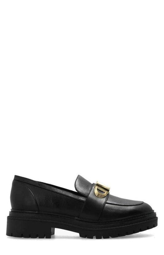 Michael Michael Kors Logo Plaque Slip-On Loafers