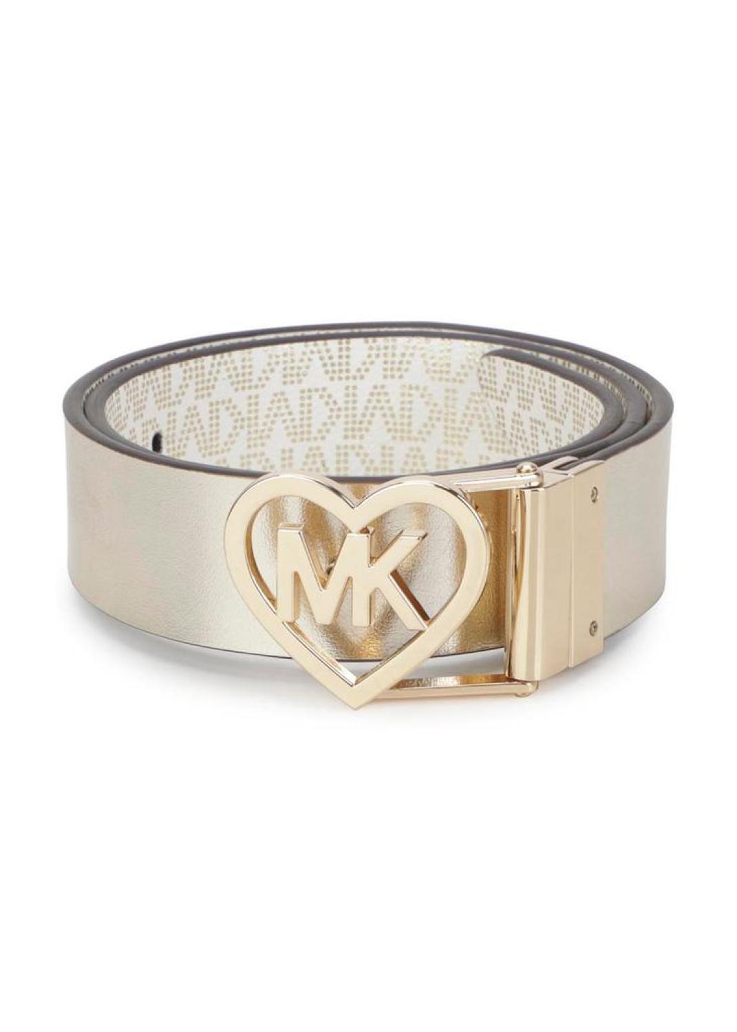 Michael Kors Kids Monogram-Printed Logo Buckled Reversible Belt