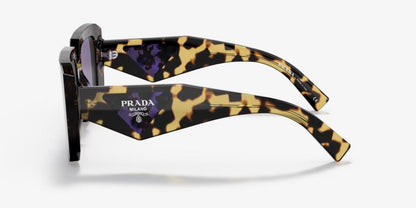 PRADA Women's PR23YS 2AU05Q Tortoise Frame Purple Lens Sunglasses