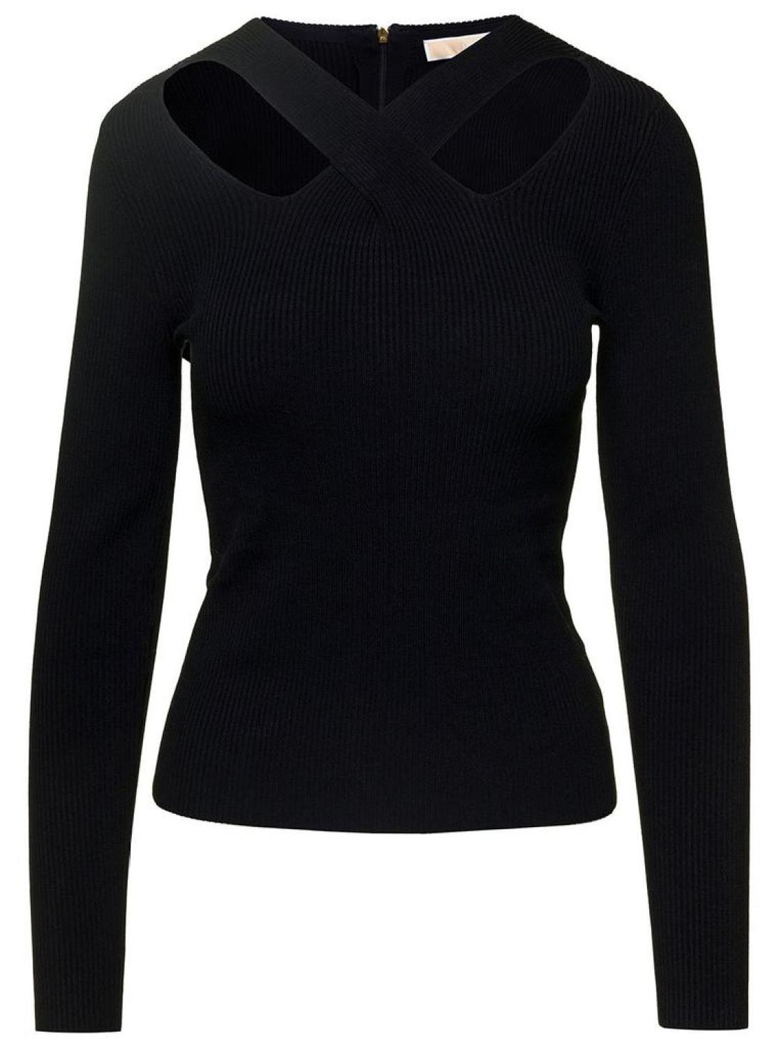 Michael Michael Kors Crossover Strap Long Sleeved Jumper