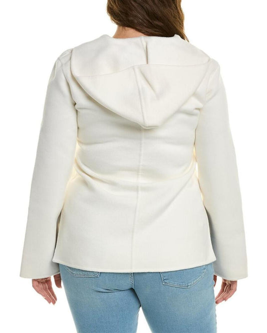 Michael Kors Collection Plus Wool, Angora, & Cashmere-Blend Hoodie