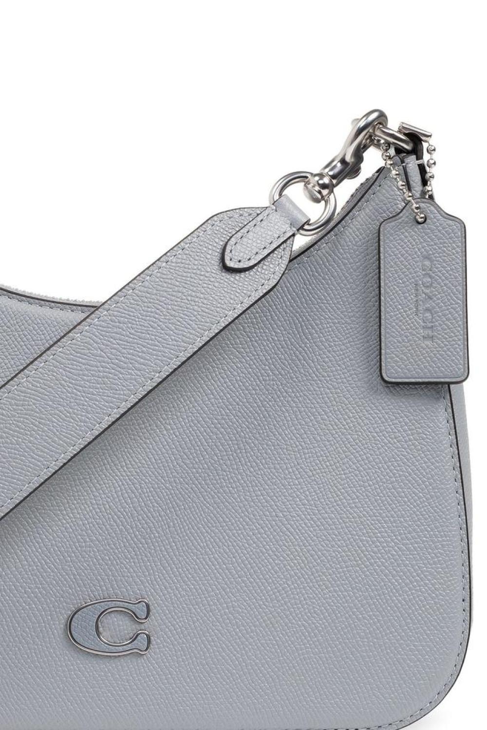 Coach Logo Plaque Hobo Crossbody Bag