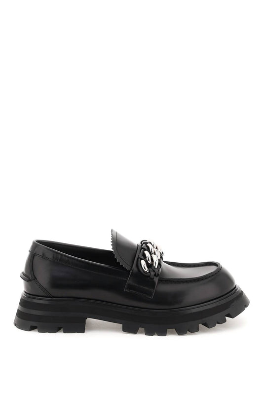 Alexander mcqueen chain penny loafers