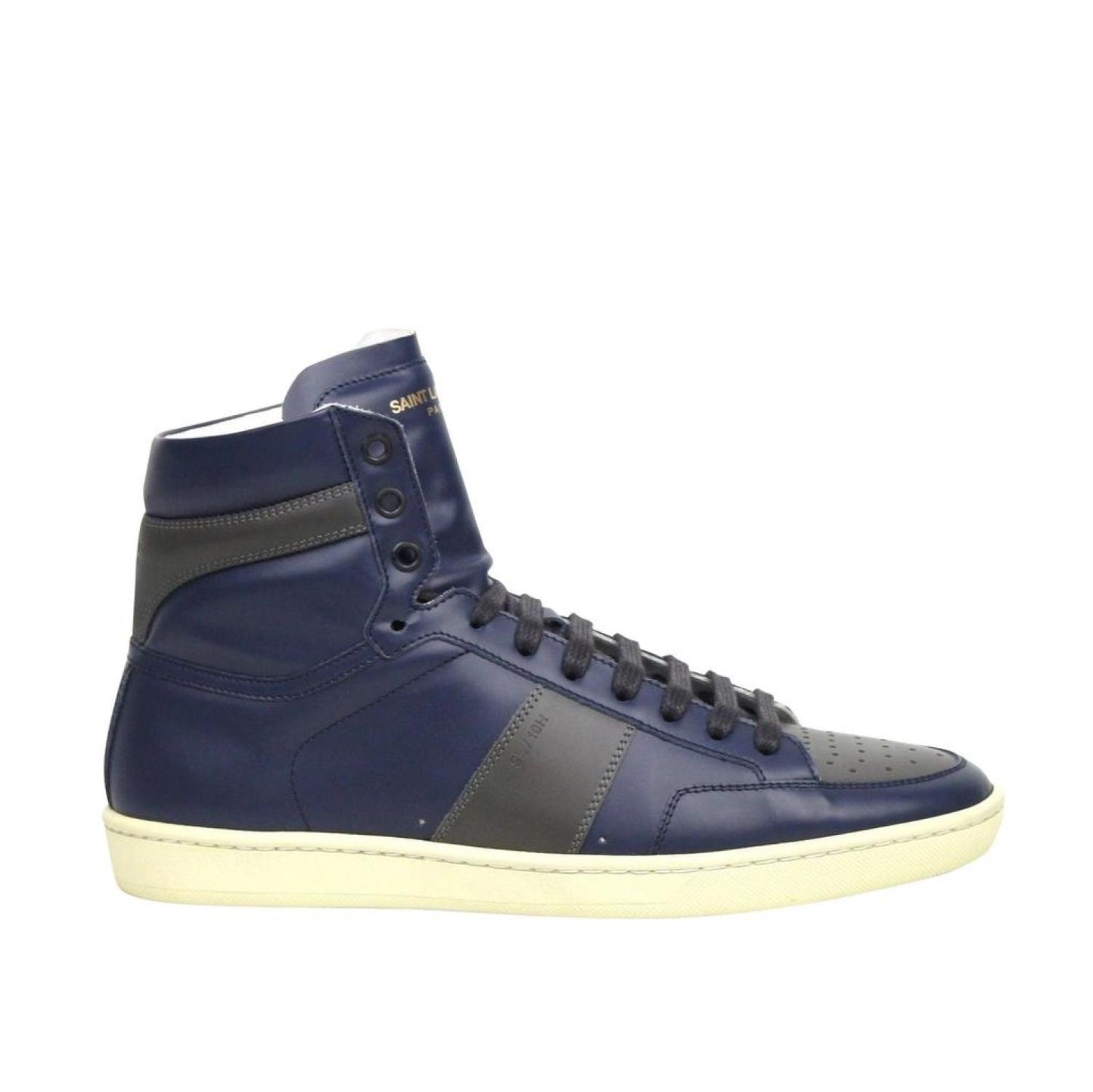 Saint Laurent Men's Hi Top blue /  Leather Shoes