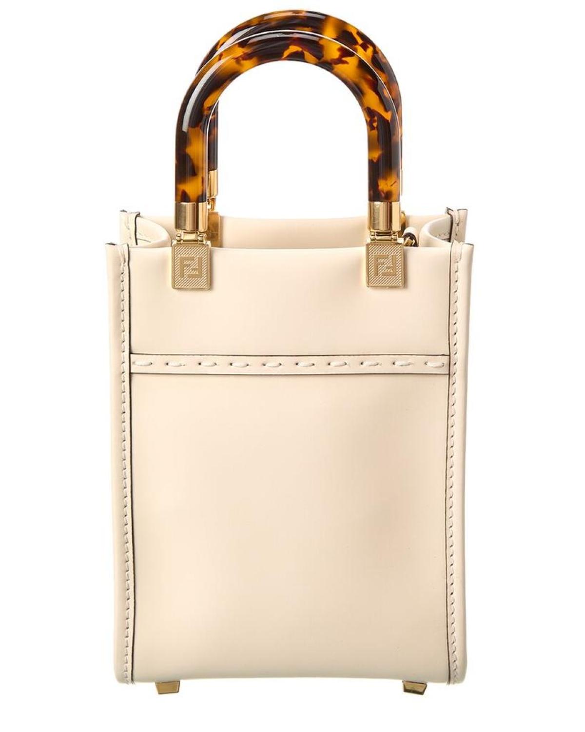 FENDI Sunshine Mini Leather Tote