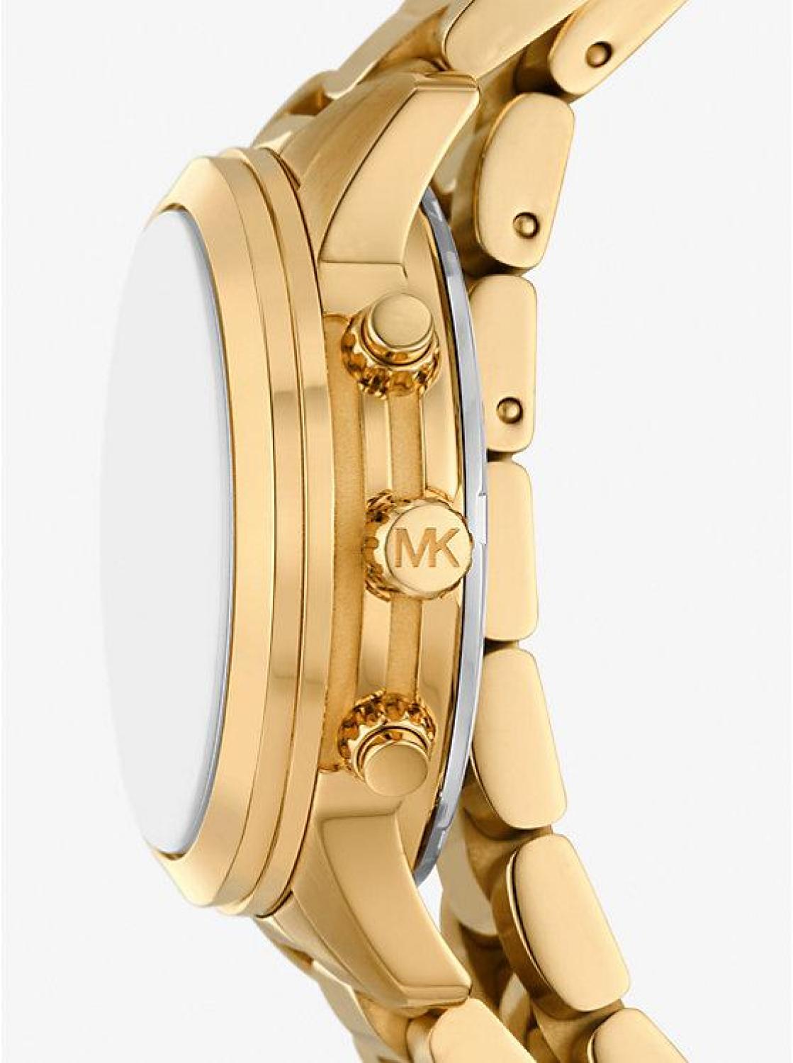 Runway Gold-Tone Wrap Watch