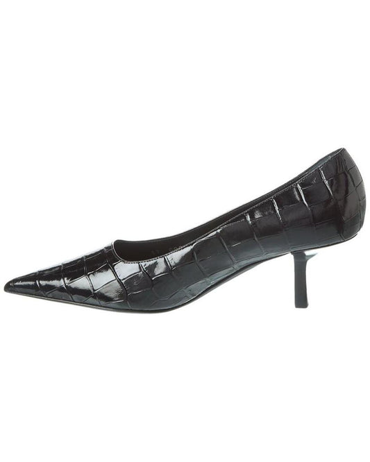 Michael Kors Collection Frankie Runway Croc-Embossed Leather Pump