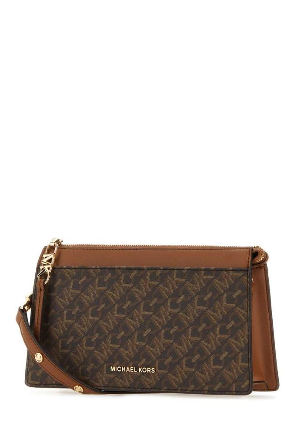 Michael Michael Kors Monogram Jacquard Zipped Crossbody Bag