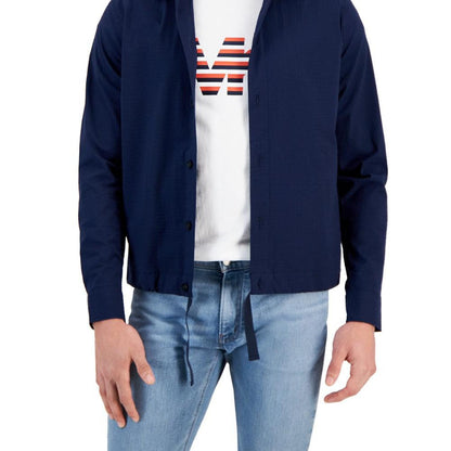 Men's Seersucker Shirt Jacket