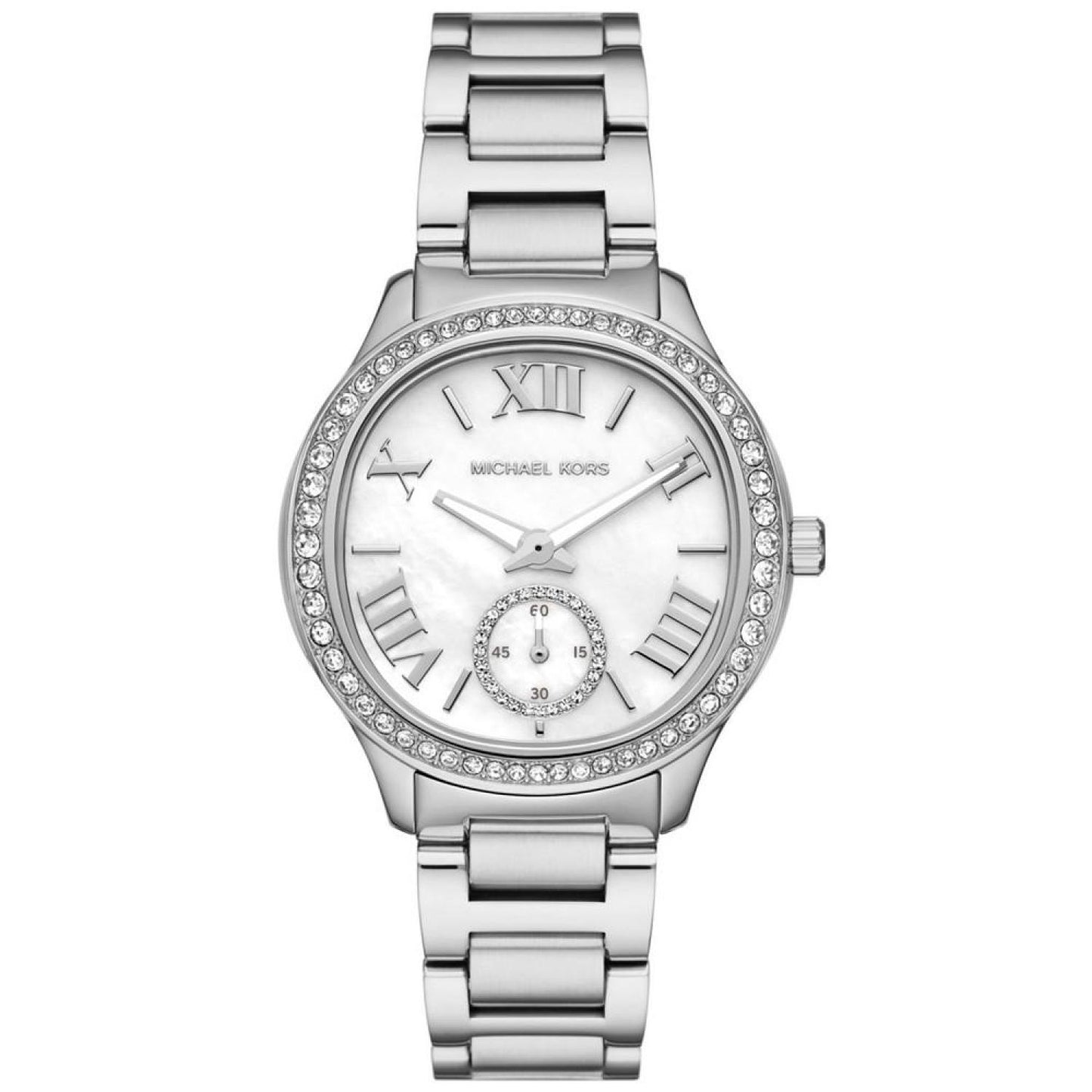 Women's Sage Three-Hand Silver-Tone Stainless Steel Watch 38mm