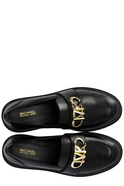 Michael Michael Kors Logo Plaque Slip-On Loafers