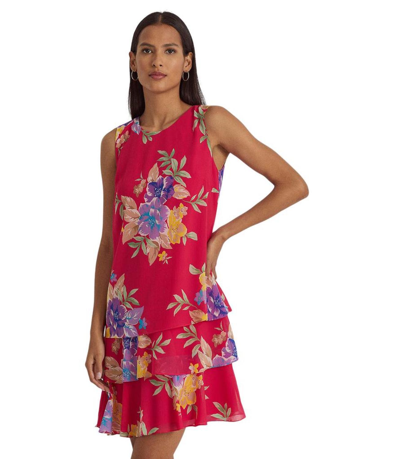 Floral Georgette Shift Dress