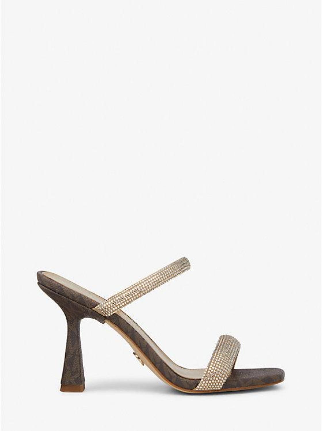 Clara Embellished Signature Logo Sandal