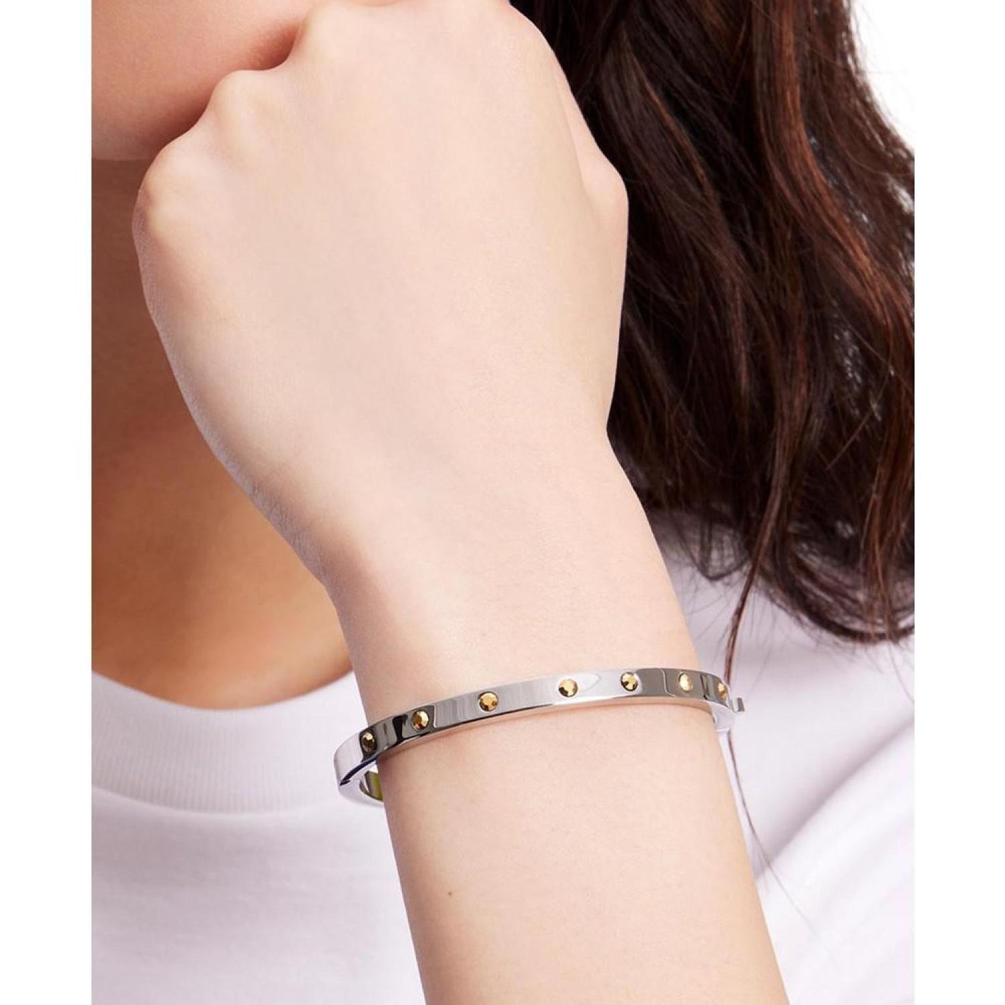 Adornment Studded Bangle Bracelet