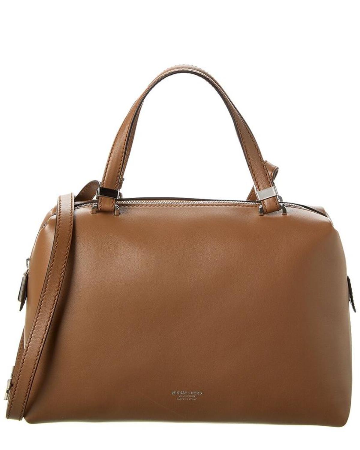 Michael Kors Collection Boxy Leather Satchel