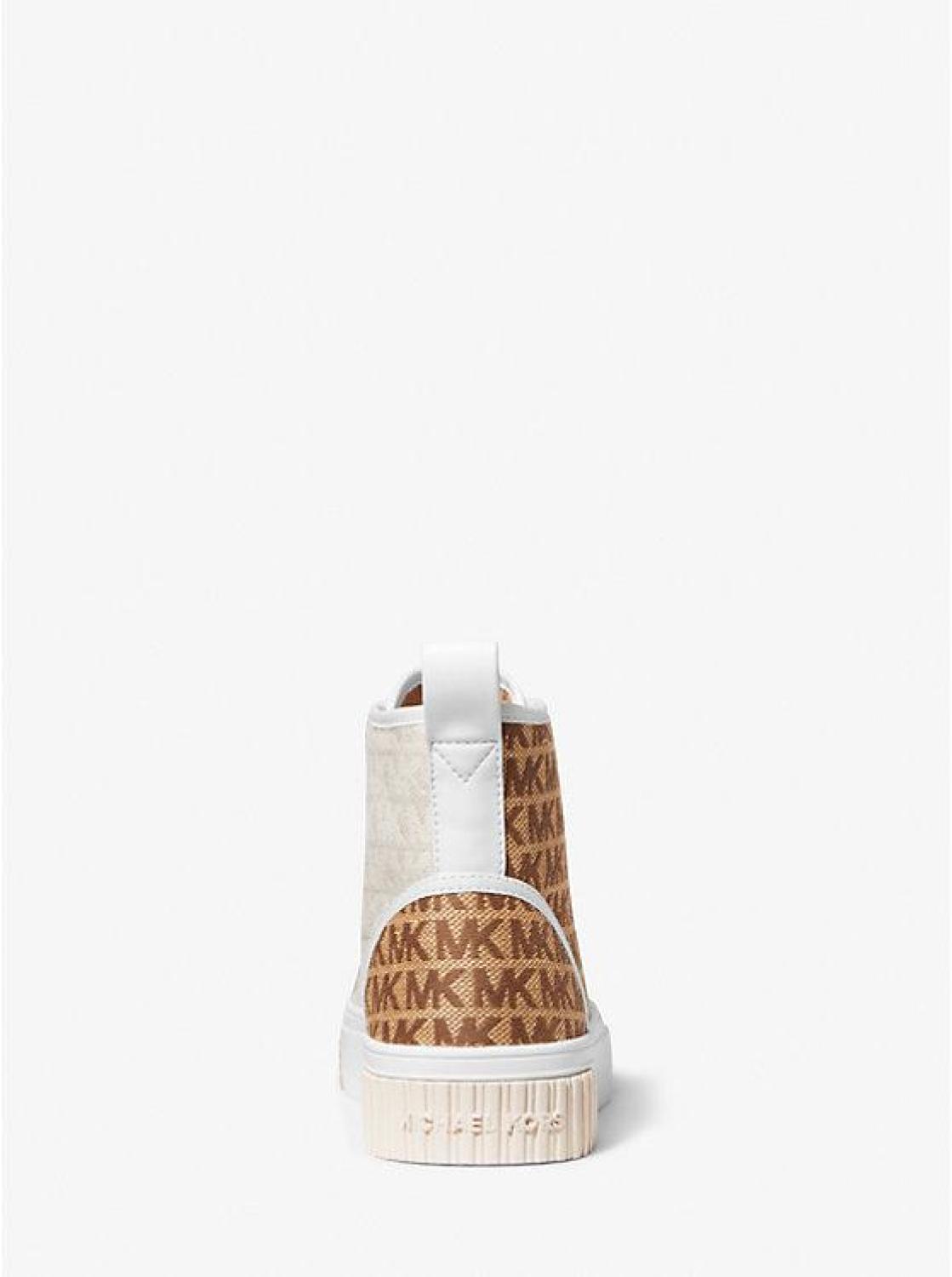 Gertie Color-Block Logo Jacquard High-Top Sneaker