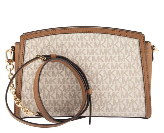 Michael Kors Logo Plaque Zipped Crossbody Bag