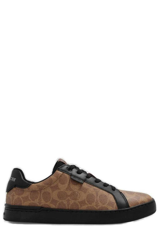 Coach Lowline Monogram Print Low-Top Sneakers