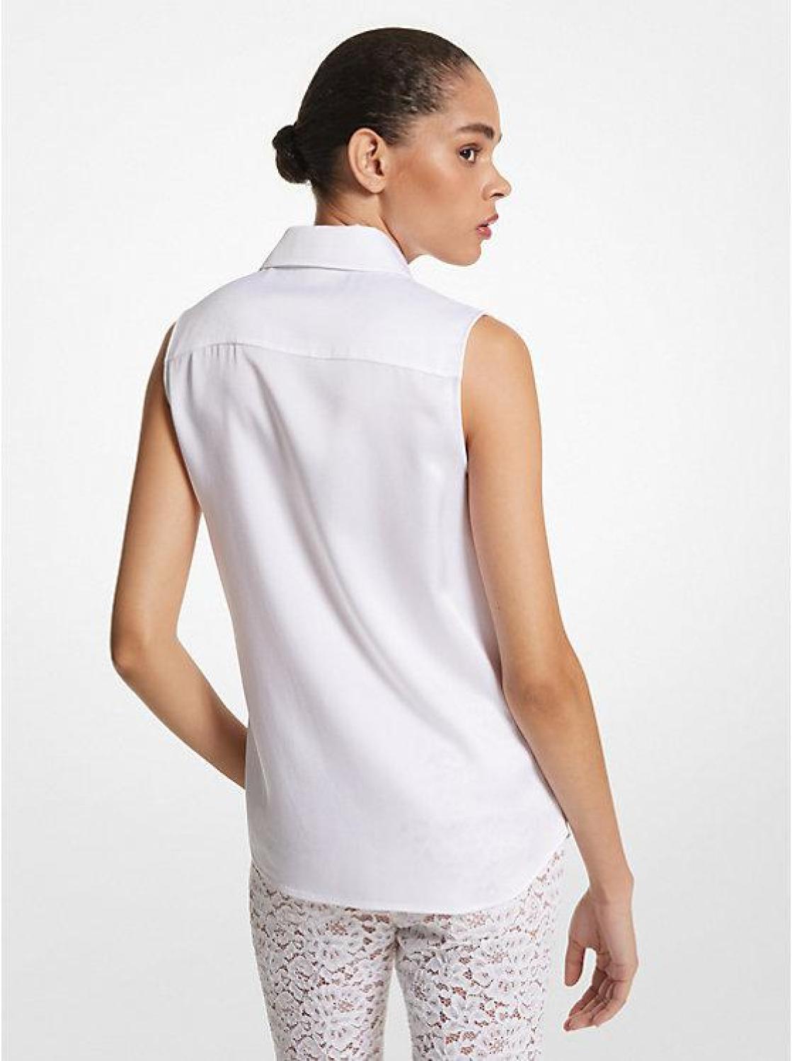 Hansen Charmeuse Sleeveless Shirt