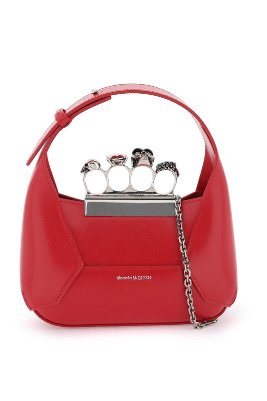 Alexander mcqueen 'the jewelled hobo' mini bag