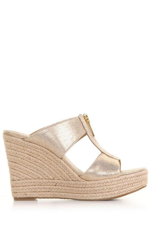 Michael Michael Kors Bradley Metallic Wedge Sandals