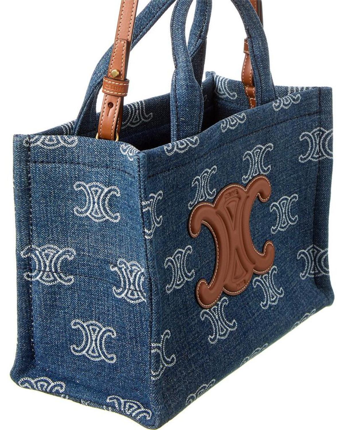 CELINE Cabas Thais Small Denim Tote