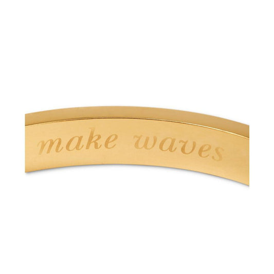 Gold-Tone Never A Dull Moment Color Inlay Bangle Bracelet