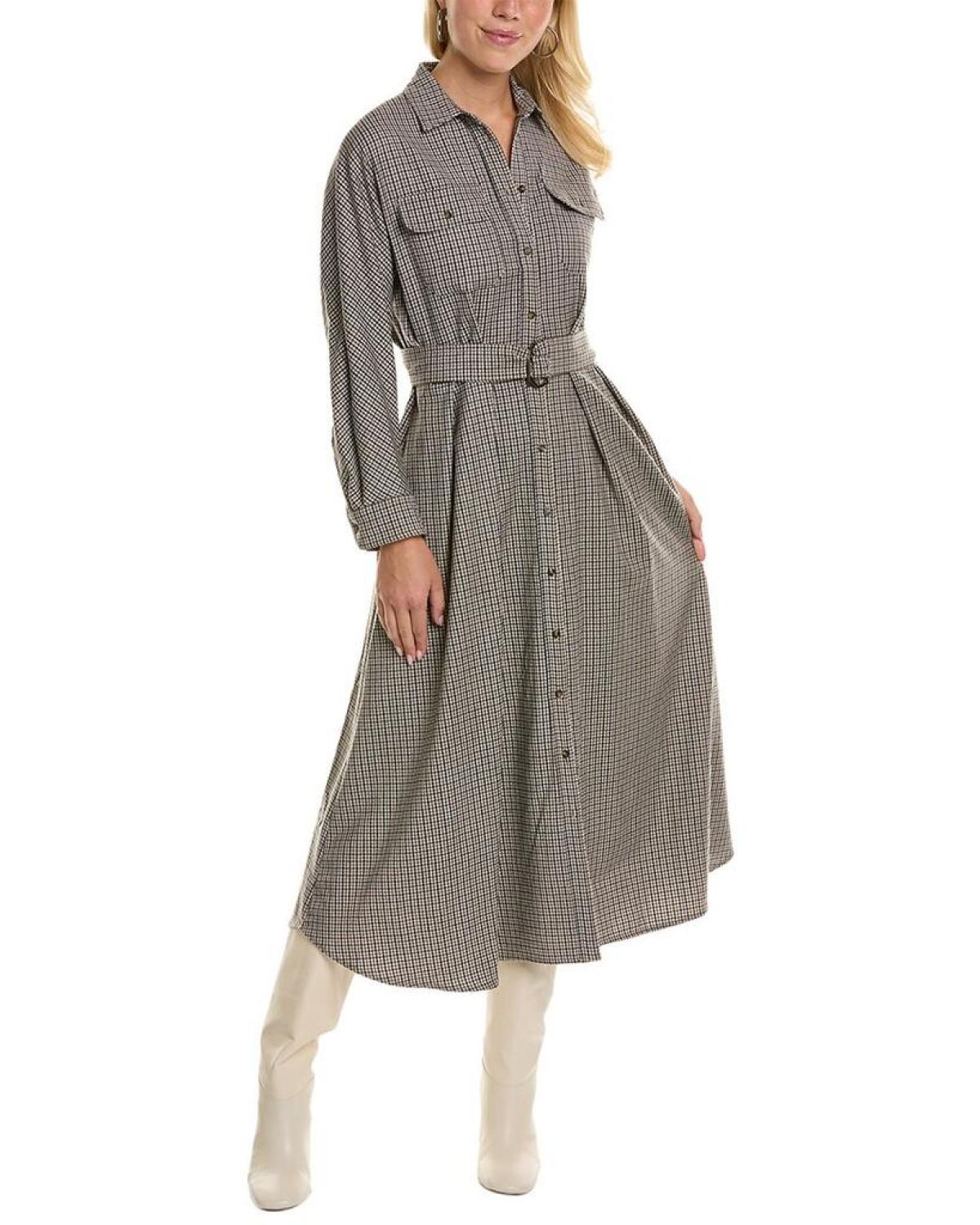 Weekend Max Mara Fischio Wool-Blend Shirtdress