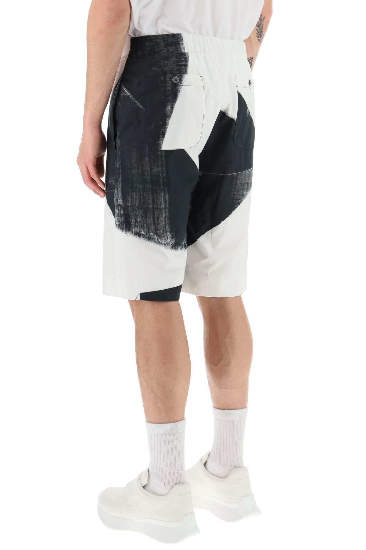 Alexander mcqueen brushstroke shorts