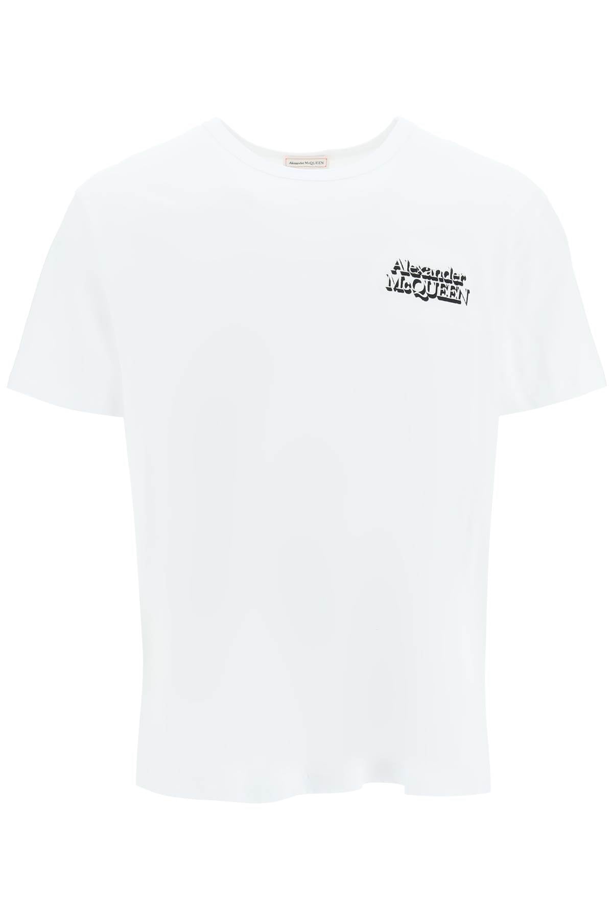 Alexander mcqueen logo embroidered t-shirt