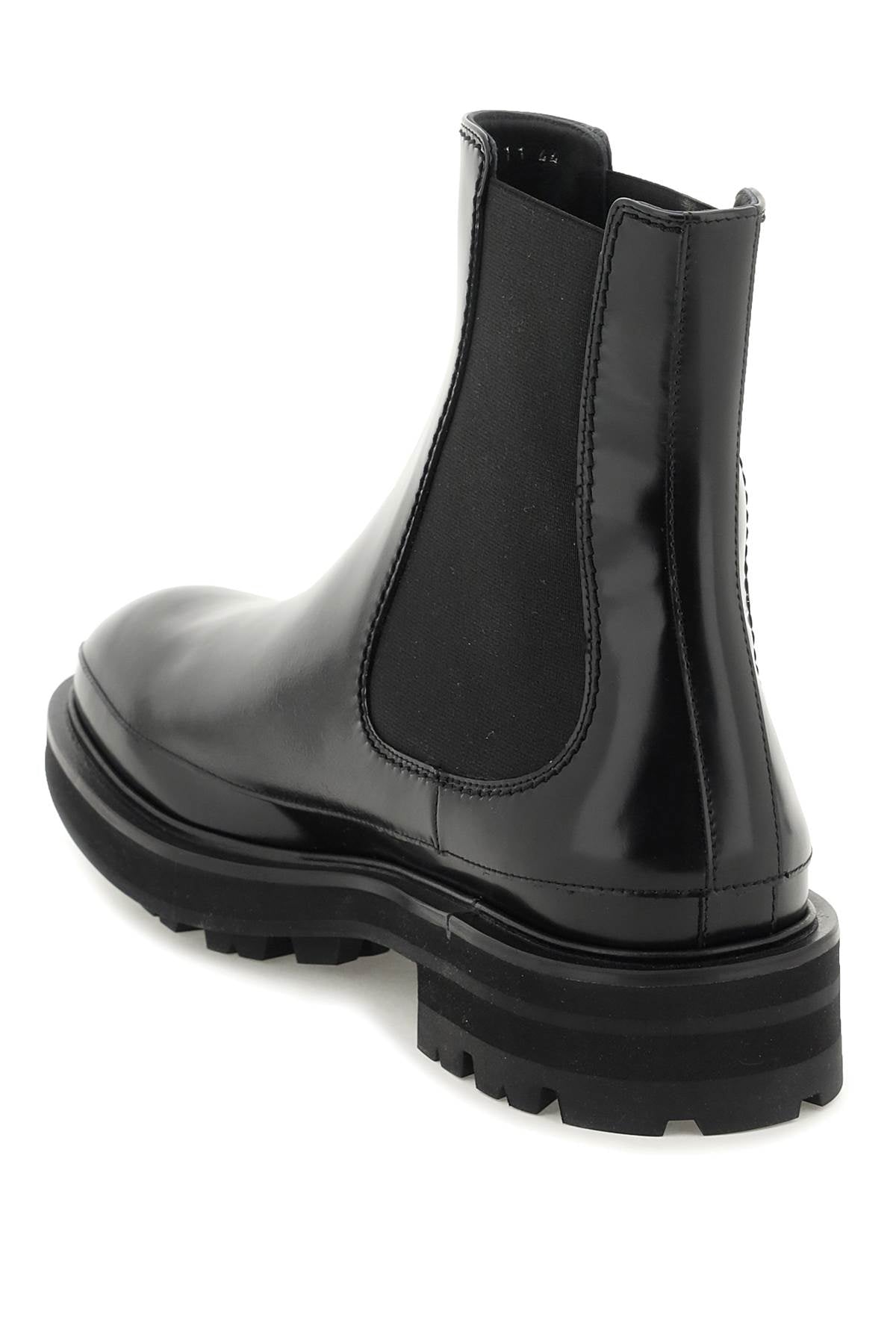 Alexander mcqueen leather chelsea boots