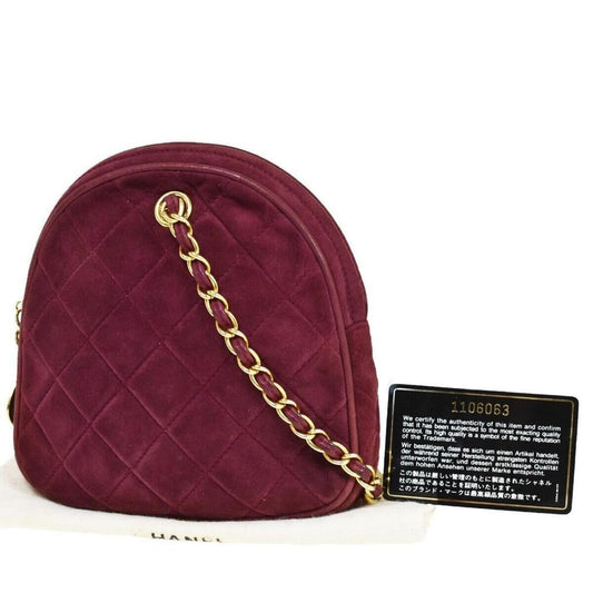 Chanel Matelassé  Suede Shoulder Bag (Pre-Owned)