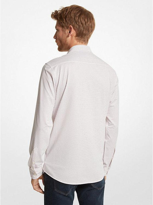 Slim-Fit Printed Stretch Shirt