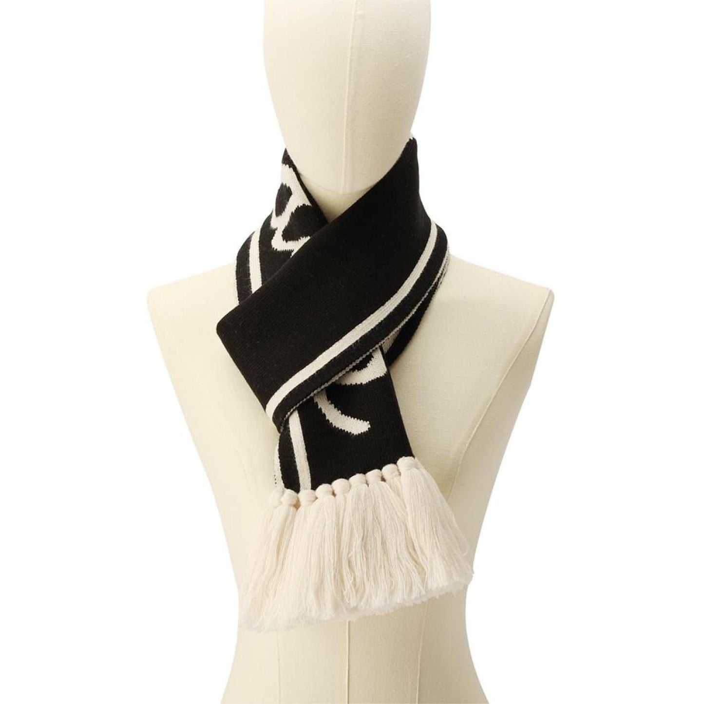 Women's Varsity Logo Knit Fringe-Trim Scarf