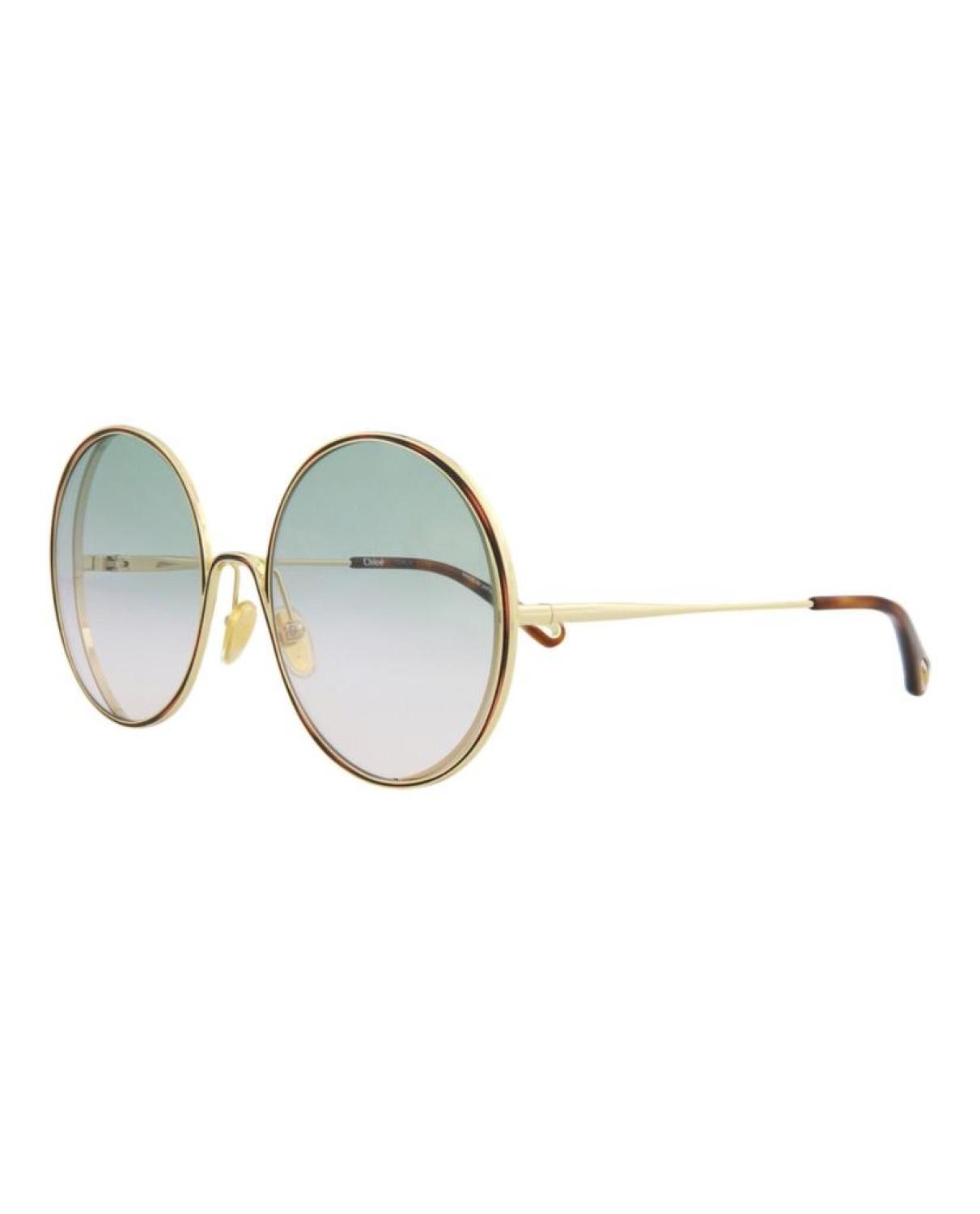 Round-Frame Metal Sunglasses