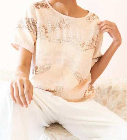 Rosita Top In Champagne Sparkler