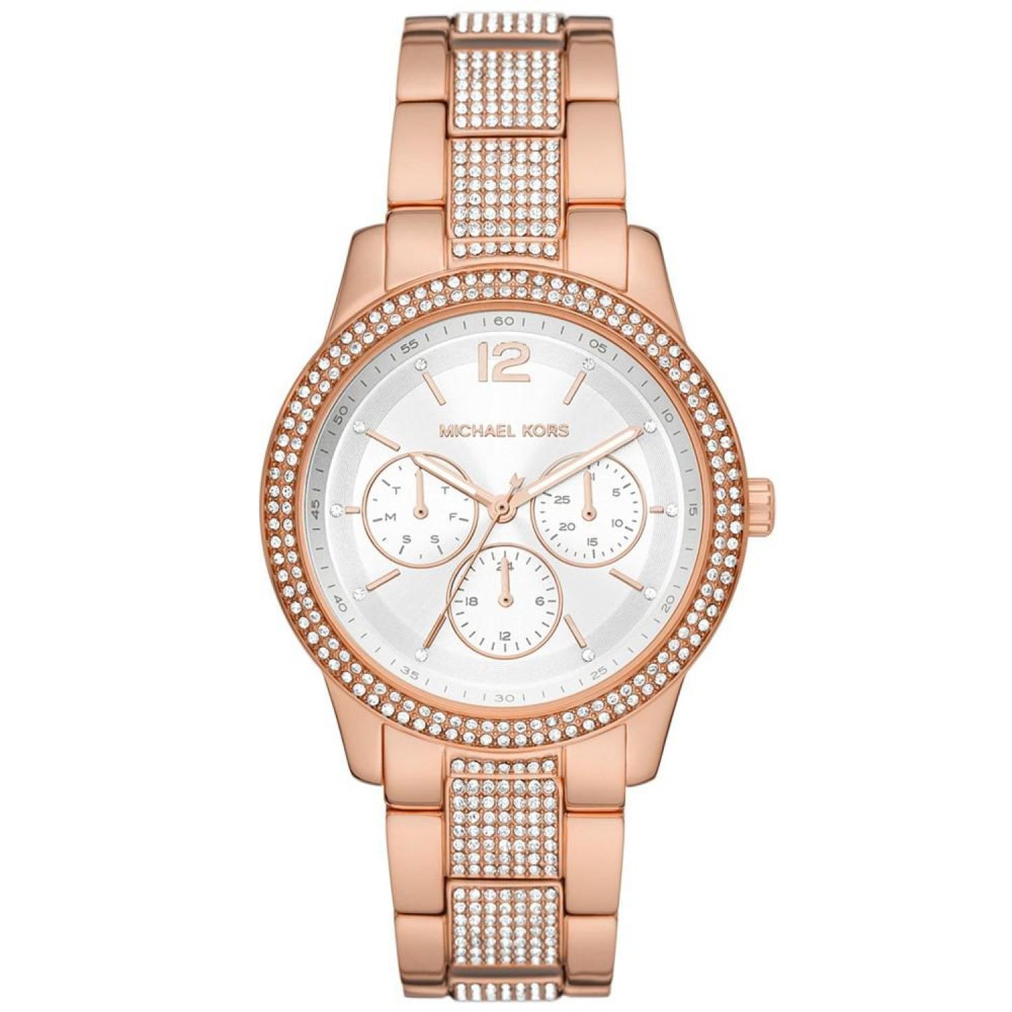 Women's Tibby Multifunction Rose Gold-Tone Stainless Steel Bracelet Strap Watch 40mm