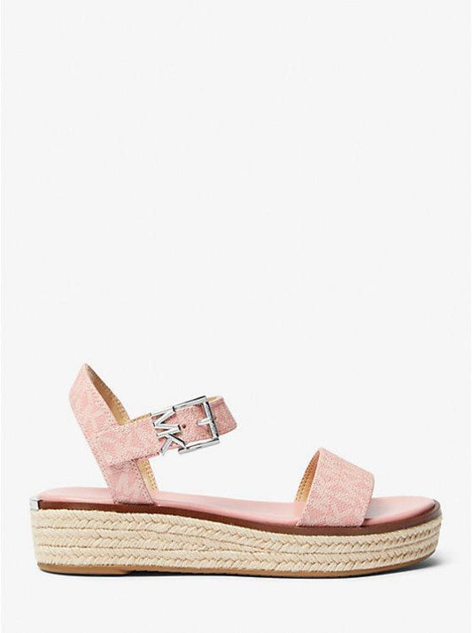 Richie Logo Platform Espadrille Sandal