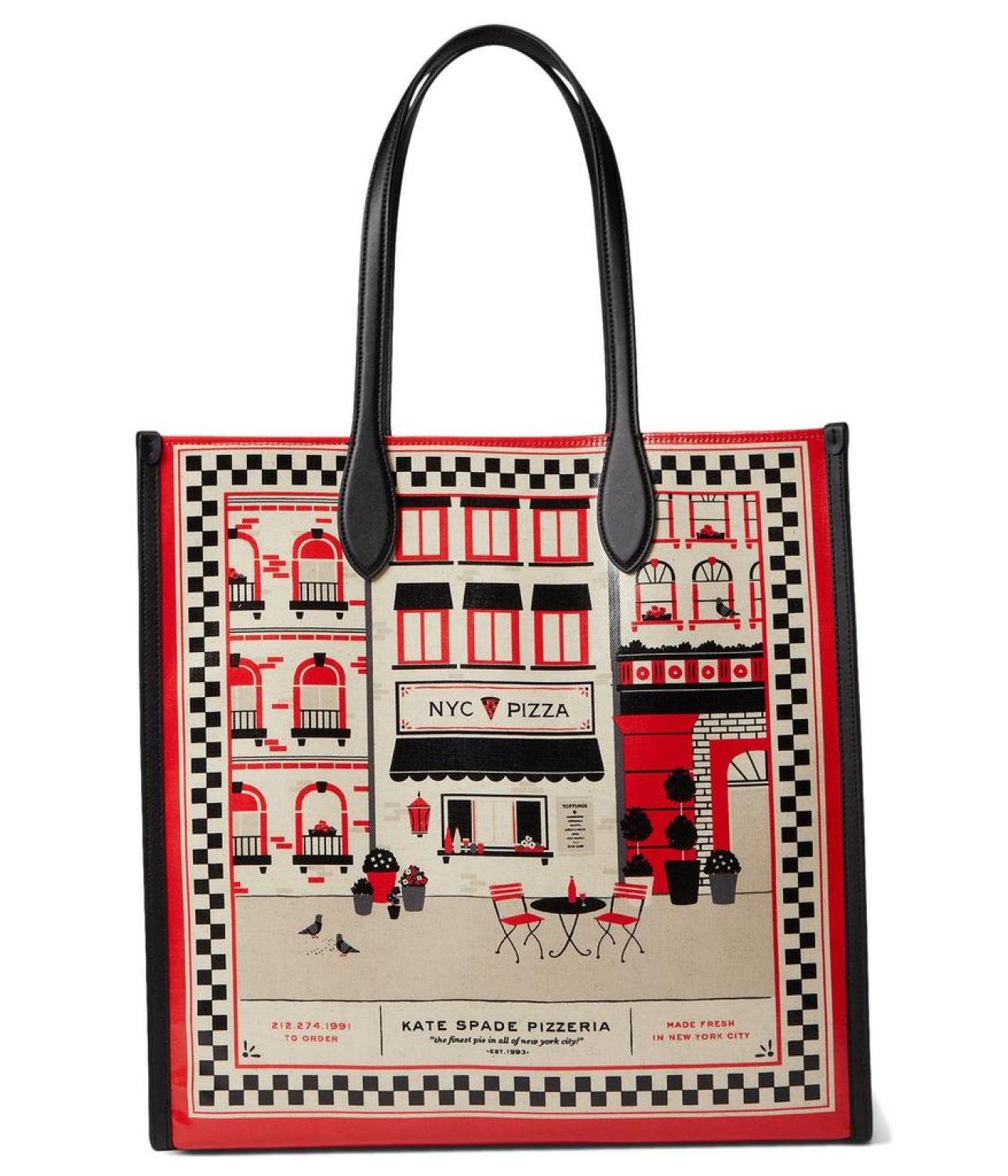 Slice Pizzeria Printed Canvas Large Gotham Tote